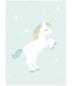 Zü Décoration Murale Enfant Affiche A3 Licorne