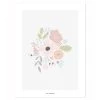 Lilipinso Décoration Murale Enfant Affiche Bouquet En Papier Multicolore
