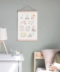 Décoration murale enfant Soldes -Décoration murale enfant Soldes affiche chiffres 42 x 29 7 cm 1