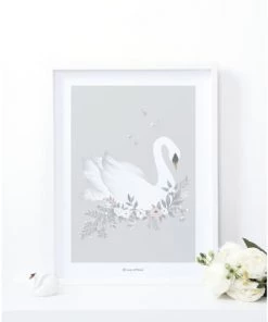 Lilipinso Décoration Murale Enfant Affiche Cygne En Papier Gris 7 Lilipinso Décoration Murale Enfant Affiche Cygne En Papier Gris -Décoration murale enfant Soldes affiche cygne en papier gris 3