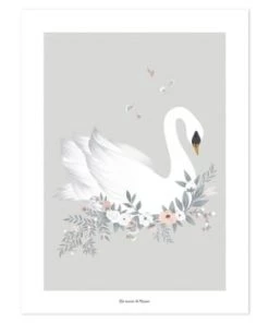 Lilipinso Décoration Murale Enfant Affiche Cygne En Papier Gris 9 Lilipinso Décoration Murale Enfant Affiche Cygne En Papier Gris -Décoration murale enfant Soldes affiche cygne en papier gris 4