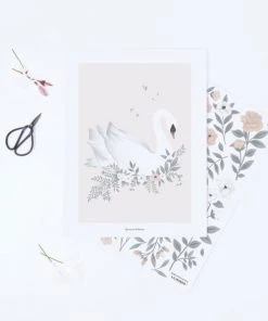 Lilipinso Décoration Murale Enfant Affiche Cygne En Papier Rose 9 Lilipinso Décoration Murale Enfant Affiche Cygne En Papier Rose -Décoration murale enfant Soldes affiche cygne en papier rose 3