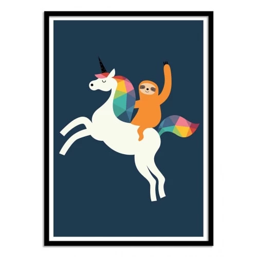 Wall Editions Décoration Murale Enfant Affiche D'art Avec Cadre Bois Noir - 30 X 40 Cm 1 Wall Editions Décoration Murale Enfant Affiche D'art Avec Cadre Bois Noir - 30 X 40 Cm