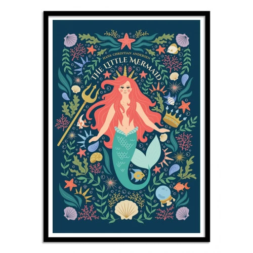 Wall Editions Décoration Murale Enfant Affiche D'art Avec Cadre Bois Noir - 30 X 40 Cm 1 Wall Editions Décoration Murale Enfant Affiche D'art Avec Cadre Bois Noir - 30 X 40 Cm