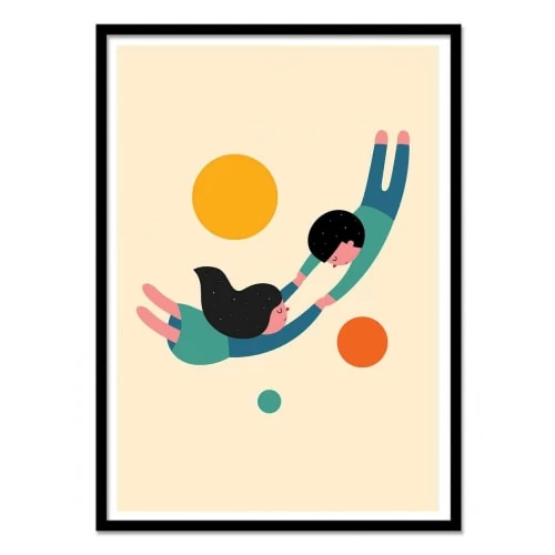 Wall Editions Décoration Murale Enfant Affiche D'art Avec Cadre Bois Noir - 30 X 40 Cm 1 Wall Editions Décoration Murale Enfant Affiche D'art Avec Cadre Bois Noir - 30 X 40 Cm