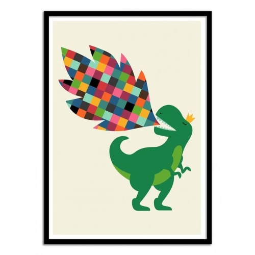 Wall Editions Décoration Murale Enfant Affiche D'art Avec Cadre Bois Noir - 30 X 40 Cm 1 Wall Editions Décoration Murale Enfant Affiche D'art Avec Cadre Bois Noir - 30 X 40 Cm