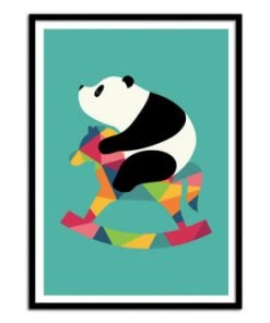 Wall Editions Décoration Murale Enfant Affiche D'art Avec Cadre Bois Noir - 50 X 70 Cm -Décoration murale enfant Soldes affiche d art avec cadre bois noir 50 x 70 cm 101