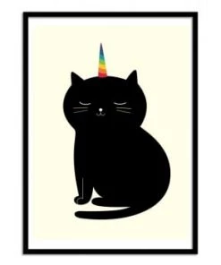 Wall Editions Décoration Murale Enfant Affiche D'art Enfant 50 X 70 Cm -Décoration murale enfant Soldes affiche d art avec cadre bois noir 50 x 70 cm 106