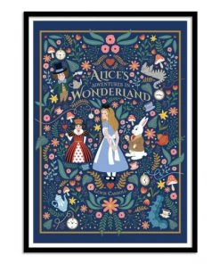 Wall Editions Décoration Murale Enfant Affiche D'art Avec Cadre Bois Noir - 50 X 70 Cm