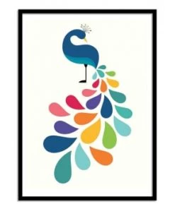 Wall Editions Décoration Murale Enfant Affiche D'art Enfant 50 X 70 Cm -Décoration murale enfant Soldes affiche d art avec cadre bois noir 50 x 70 cm 36