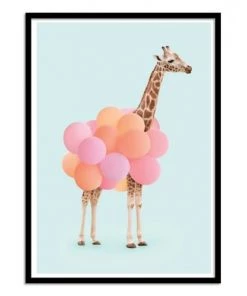 Wall Editions Décoration Murale Enfant Affiche D'art Avec Cadre Bois Noir - 50 X 70 Cm