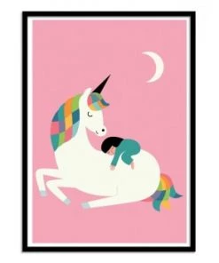 Wall Editions Décoration Murale Enfant Affiche D'art Enfant 50 X 70 Cm -Décoration murale enfant Soldes affiche d art avec cadre bois noir 50 x 70 cm 81