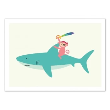 Wall Editions Décoration Murale Enfant Affiche D'art Avec Cadre Bois Noir - 50 X 70 Cm 3 Wall Editions Décoration Murale Enfant Affiche D'art Avec Cadre Bois Noir - 50 X 70 Cm – Image 3