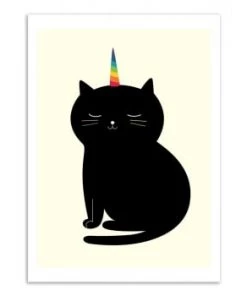 Wall Editions Décoration Murale Enfant Affiche D'art Avec Cadre Bois Noir - 50 X 70 Cm -Décoration murale enfant Soldes affiche d art enfant 50 x 70 cm 135