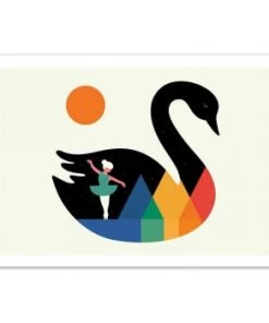 Wall Editions Décoration Murale Enfant Affiche D'art Avec Cadre Bois Noir - 50 X 70 Cm -Décoration murale enfant Soldes affiche d art enfant 50 x 70 cm 170