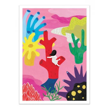 Wall Editions Décoration Murale Enfant Affiche D'art Avec Cadre Bois Noir - 50 X 70 Cm 3 Wall Editions Décoration Murale Enfant Affiche D'art Avec Cadre Bois Noir - 50 X 70 Cm – Image 3