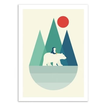 Wall Editions Décoration Murale Enfant Affiche D'art Avec Cadre Bois Noir - 50 X 70 Cm 2 Wall Editions Décoration Murale Enfant Affiche D'art Avec Cadre Bois Noir - 50 X 70 Cm – Image 2