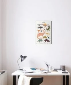 Juniqe Décoration Murale Enfant Affiche Dans Cadre Standard (noir) Multicolore 40x60 -Décoration murale enfant Soldes affiche dans cadre standard noir multicolore 40x60 4