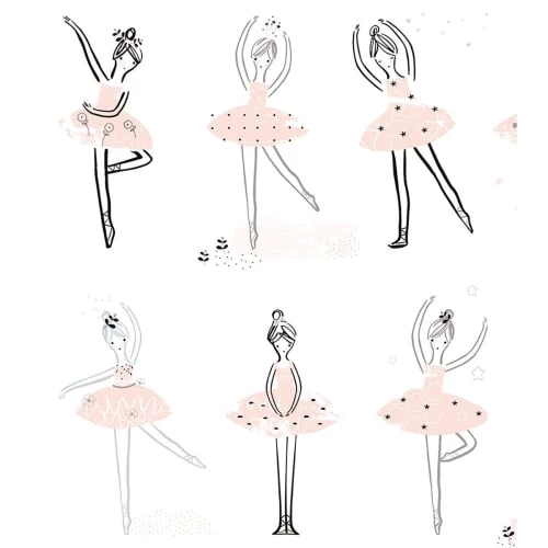 Lilipinso Décoration Murale Enfant Affiche Danseuse En Papier Rose 2 Lilipinso Décoration Murale Enfant Affiche Danseuse En Papier Rose – Image 2