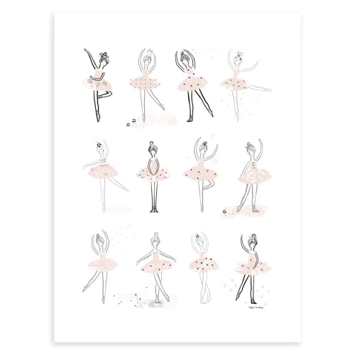 Lilipinso Décoration Murale Enfant Affiche Danseuse En Papier Rose 1 Lilipinso Décoration Murale Enfant Affiche Danseuse En Papier Rose