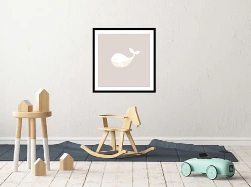Hexoa Décoration Murale Enfant Affiche Enfant Balein Oh Avec Cadre Noir30x30cm 2 Hexoa Décoration Murale Enfant Affiche Enfant Balein Oh Avec Cadre Noir30x30cm – Image 2