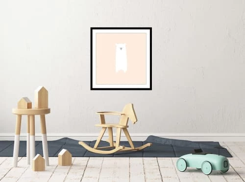 Hexoa Décoration Murale Enfant Affiche Enfant Grizzly Mimi 30x30cm 2 Hexoa Décoration Murale Enfant Affiche Enfant Grizzly Mimi 30x30cm – Image 2