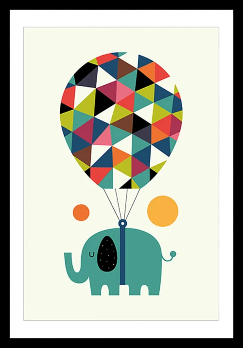 Hexoa Décoration Murale Enfant Affiche Enfant Hot Air Balloon Jumbo Avec Cadre Noir 40x60 Cm 1 Hexoa Décoration Murale Enfant Affiche Enfant Hot Air Balloon Jumbo Avec Cadre Noir 40x60 Cm