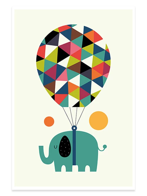 Hexoa Décoration Murale Enfant Affiche Enfant Hot Air Balloon Jumbo Sans Cadre 30x45cm 1 Hexoa Décoration Murale Enfant Affiche Enfant Hot Air Balloon Jumbo Sans Cadre 30x45cm