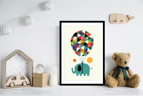 Hexoa Décoration Murale Enfant Affiche Enfant Hot Air Balloon Jumbo Sans Cadre 40x60cm 2 Hexoa Décoration Murale Enfant Affiche Enfant Hot Air Balloon Jumbo Sans Cadre 40x60cm – Image 2