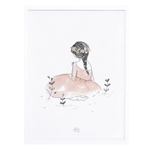 Lilipinso Décoration Murale Enfant Affiche Fillette En Papier Rose Pâle 2 Lilipinso Décoration Murale Enfant Affiche Fillette En Papier Rose Pâle – Image 2
