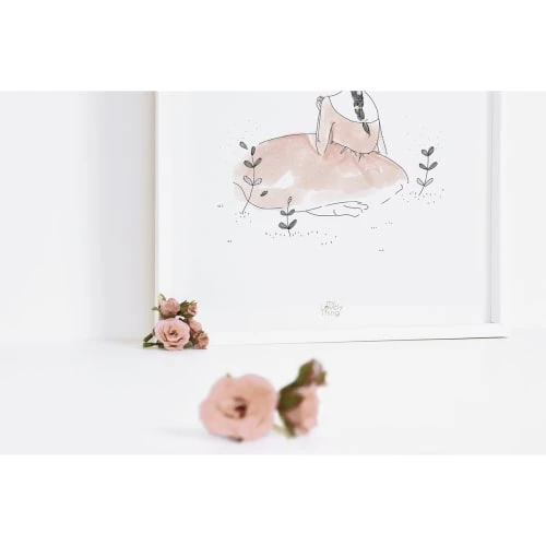 Lilipinso Décoration Murale Enfant Affiche Fillette En Papier Rose Pâle 3 Lilipinso Décoration Murale Enfant Affiche Fillette En Papier Rose Pâle – Image 3