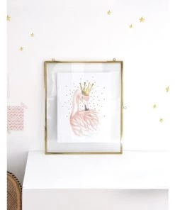 Lilipinso Décoration Murale Enfant Affiche Flamant En Papier Rose -Décoration murale enfant Soldes affiche flamant en papier rose 3