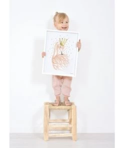 Lilipinso Décoration Murale Enfant Affiche Flamant En Papier Rose -Décoration murale enfant Soldes affiche flamant en papier rose 5