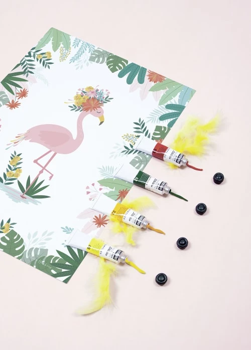 Lilipinso Décoration Murale Enfant Affiche Flamant Rose En Papier Multicolore 4 Lilipinso Décoration Murale Enfant Affiche Flamant Rose En Papier Multicolore – Image 4