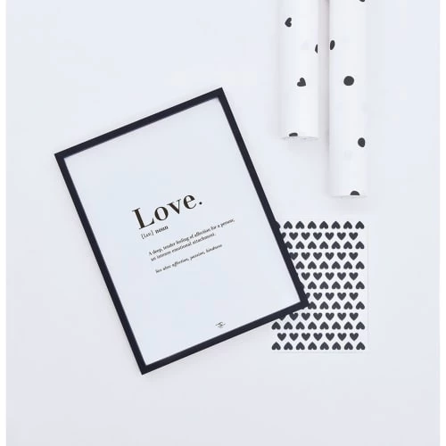 Lilipinso Décoration Murale Enfant Affiche Love En Papier Noir 3 Lilipinso Décoration Murale Enfant Affiche Love En Papier Noir – Image 3