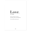 Lilipinso Décoration Murale Enfant Affiche Love En Papier Noir
