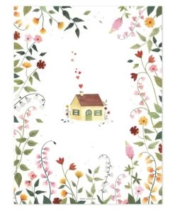 Lilipinso Décoration Murale Enfant Affiche Maisonette En Papier Multicolore