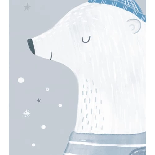 Lilipinso Décoration Murale Enfant Affiche Ours En Papier Bleu 5 Lilipinso Décoration Murale Enfant Affiche Ours En Papier Bleu – Image 5