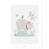 Lilipinso Décoration Murale Enfant Affiche Ours En Papier Gris