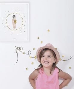 Lilipinso Décoration Murale Enfant Affiche Plume En Papier Rose -Décoration murale enfant Soldes affiche plume en papier rose 2