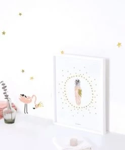 Lilipinso Décoration Murale Enfant Affiche Plume En Papier Rose -Décoration murale enfant Soldes affiche plume en papier rose 3