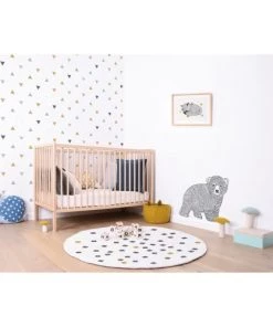 Lilipinso Décoration Murale Enfant Affiche Renard En Coton Gris -Décoration murale enfant Soldes affiche renard en coton gris 3