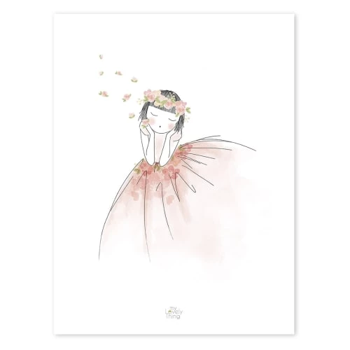 Lilipinso Décoration Murale Enfant Affiche Rêverie En Papier Rose 1 Lilipinso Décoration Murale Enfant Affiche Rêverie En Papier Rose