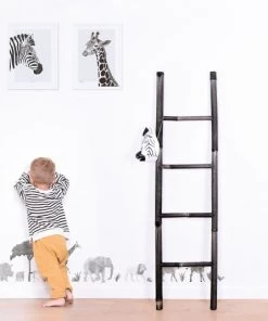 Lilipinso Décoration Murale Enfant Affiche Zèbre En Papier Noir -Décoration murale enfant Soldes affiche zebre en papier noir 4