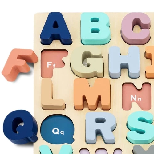 Beeloom Décoration Murale Enfant Alphabet Multicolore Pour Enfants En Bois Naturel 3 Beeloom Décoration Murale Enfant Alphabet Multicolore Pour Enfants En Bois Naturel – Image 3