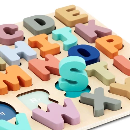 Beeloom Décoration Murale Enfant Alphabet Multicolore Pour Enfants En Bois Naturel 4 Beeloom Décoration Murale Enfant Alphabet Multicolore Pour Enfants En Bois Naturel – Image 4