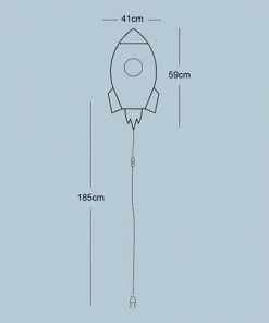 Mathi Design Décoration Murale Enfant Applique Fusée -Décoration murale enfant Soldes applique fusee 4