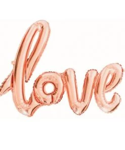 Graine Créative Décoration Murale Enfant Ballon Love Rose Doré