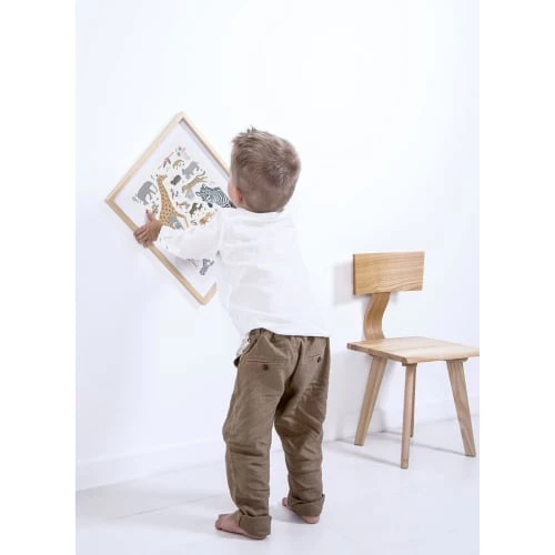 Lilipinso Décoration Murale Enfant Cadre Animaux En Bois Multicolore 5 Lilipinso Décoration Murale Enfant Cadre Animaux En Bois Multicolore – Image 5