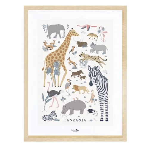Lilipinso Décoration Murale Enfant Cadre Animaux En Bois Multicolore 1 Lilipinso Décoration Murale Enfant Cadre Animaux En Bois Multicolore